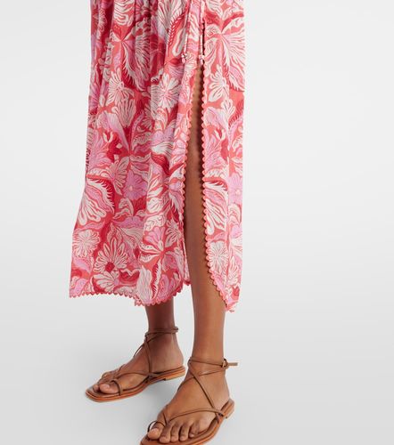 Falda midi Carla plisada estampada - Poupette St Barth - Modalova
