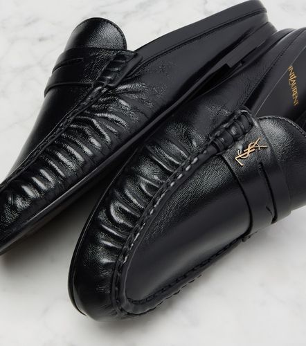 Le Loafer leather mules - Saint Laurent - Modalova