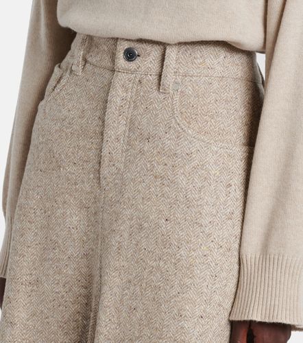 Monili wool and silk-blend midi skirt - Brunello Cucinelli - Modalova