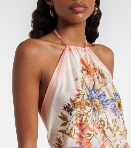 Top de seda floral con espalda abierta - Etro - Modalova