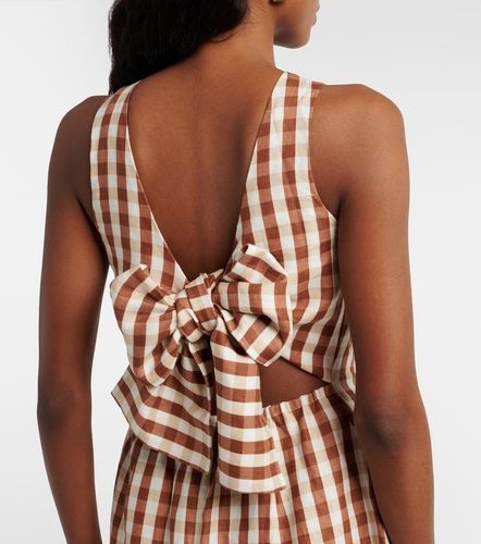 Sofia gingham linen minidress - Faithfull - Modalova