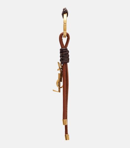 Cassandre leather keyring - Saint Laurent - Modalova