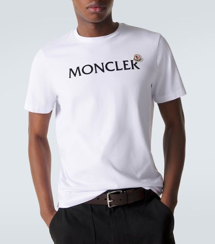 Camiseta de jersey de algodón con logo - Moncler - Modalova