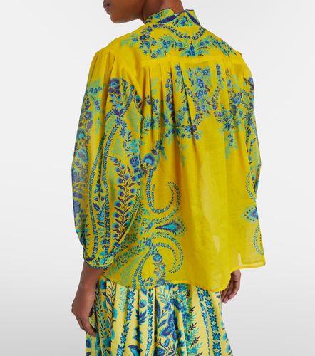 Etro Top de algodón floral - Etro - Modalova