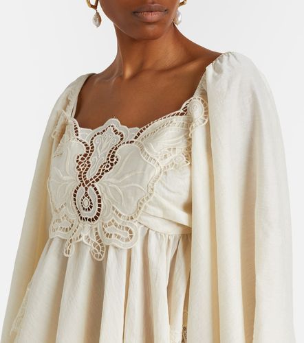Blumarine Blusa con pizzo e ricamo - Blumarine - Modalova