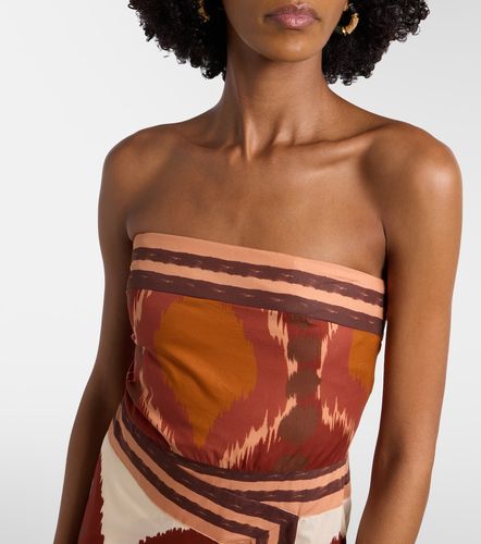Vestido envolvente de algodón estampado - Johanna Ortiz - Modalova