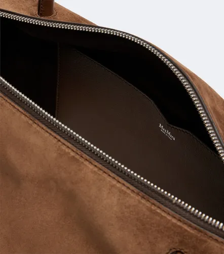 Borsa a spalla Holdall Large in suede - Max Mara - Modalova