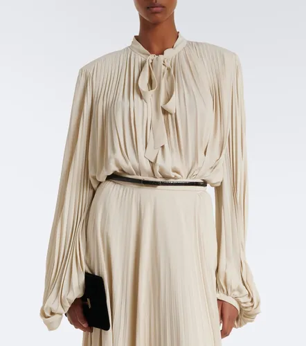 Plisse crepe de chine blouse - Tom Ford - Modalova