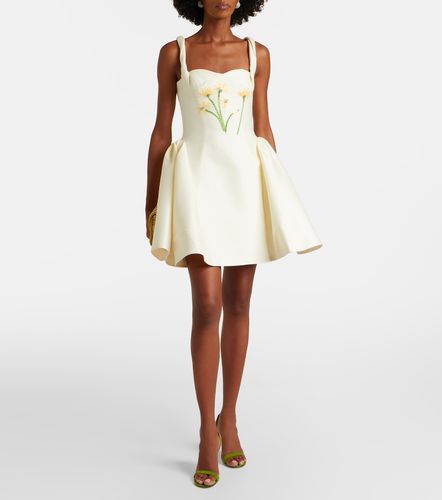 Ariel embellished wool and silk minidress - Leo Lin - Modalova