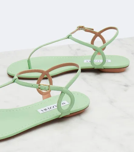 Sandalen Almost Bare aus Leder - Aquazzura - Modalova