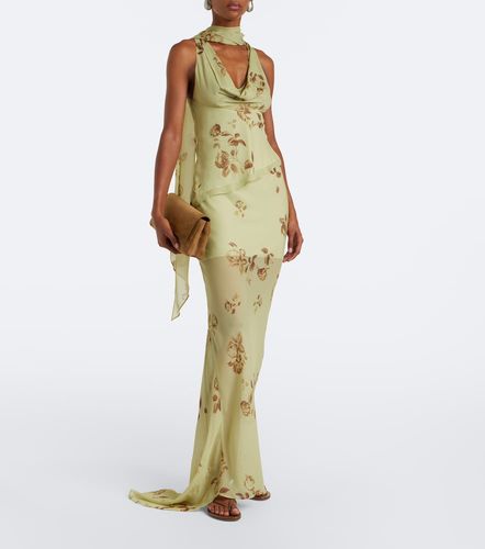Top Diosa de georgette floral con lazada - De La Vali - Modalova