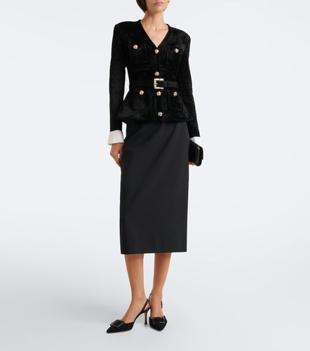 Belted embellished chenille jacket - Self-Portrait - Modalova