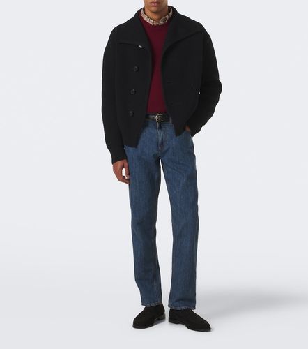 Burberry Jeans regular con pelle - Burberry - Modalova