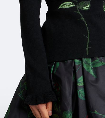 Pullover in lana vergine con ricamo - Blumarine - Modalova