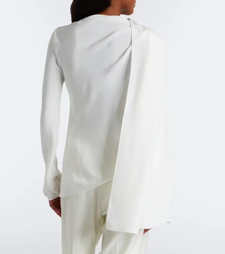 Tove Maevi draped caped silk top - Tove - Modalova