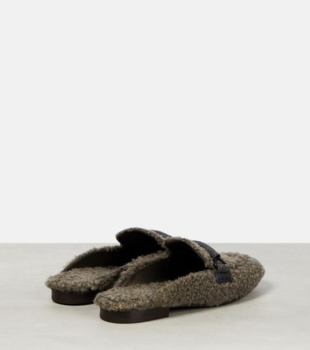 Slippers in shearling - Brunello Cucinelli - Modalova