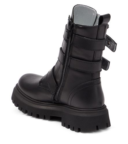 Monnalisa Botas biker de piel - Monnalisa - Modalova