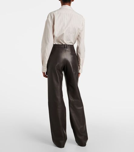 Pantaloni regular Selviese in pelle - The Row - Modalova