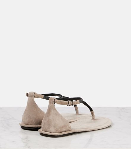 Monili suede thong sandals - Brunello Cucinelli - Modalova