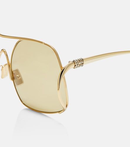 Gafas de sol cuadradas oversized - Miu Miu - Modalova