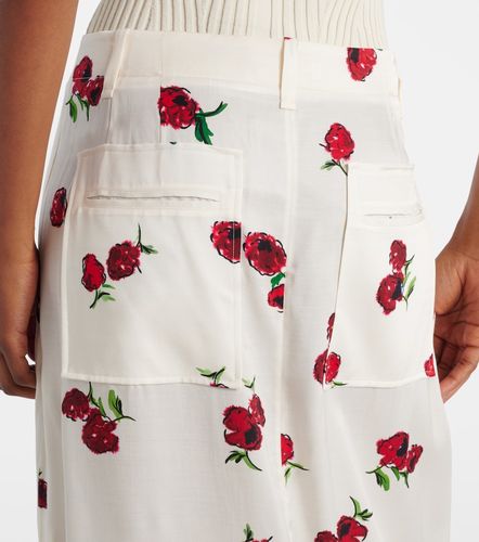 Falda larga Lucian de sarga estampada - Khaite - Modalova