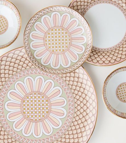 Set de 2 platos de postre Napoli Dusty Pink - La DoubleJ - Modalova