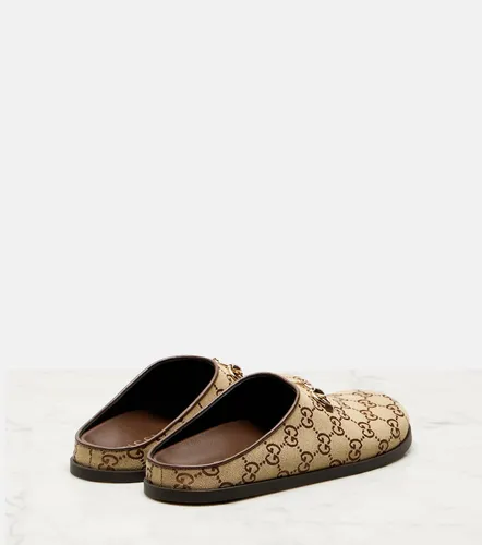 Gucci Mules GG con piel - Gucci - Modalova