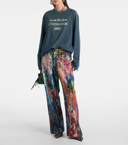 Top distressed in jersey di misto cotone - Acne Studios - Modalova