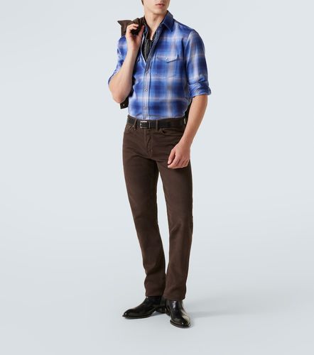 Tom Ford Camicia in cotone a quadri - Tom Ford - Modalova
