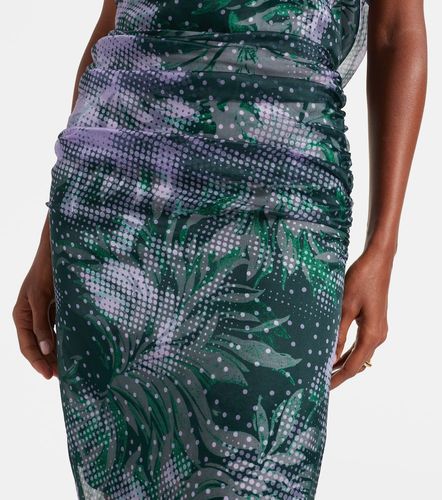 Printed silk-blend midi skirt - Dries Van Noten - Modalova