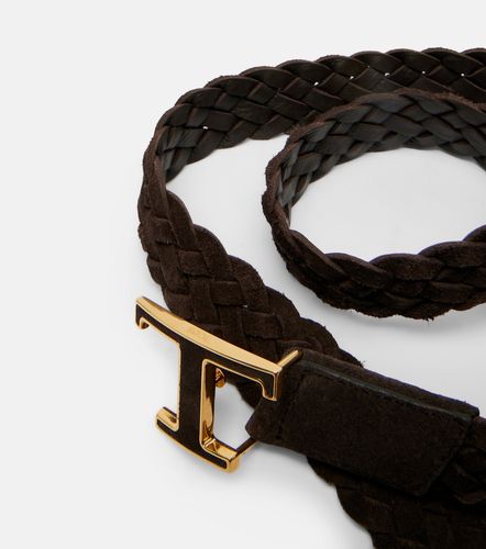 Tod's T Timeless braided suede belt - Tod's - Modalova