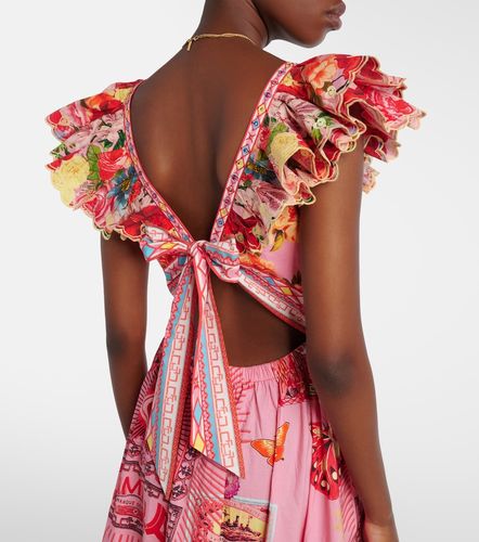Vestido largo Collage Kingdom de algodón - Camilla - Modalova