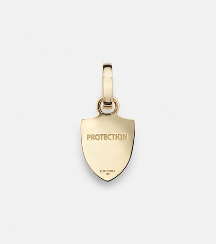 Colgante Horseshoe Crest Miniature de oro de 18 ct con diamantes - FoundRae - Modalova