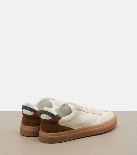 Sneakers Monili mit Veloursleder - Brunello Cucinelli - Modalova
