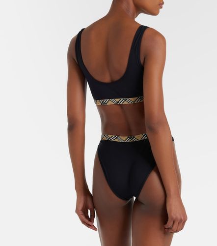 Braga de bikini con Check - Burberry - Modalova