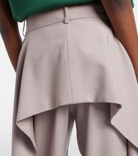 Loewe Draped wool wide-leg pants - Loewe - Modalova