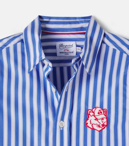 X Maison Kitsuné camisa Tangui de algodón a rayas - Bonpoint - Modalova