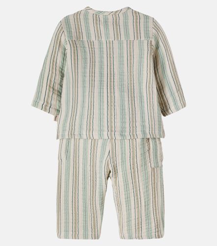 Bebé - set de top Shelby y pantalones Arne de algodón a rayas - Wheat - Modalova
