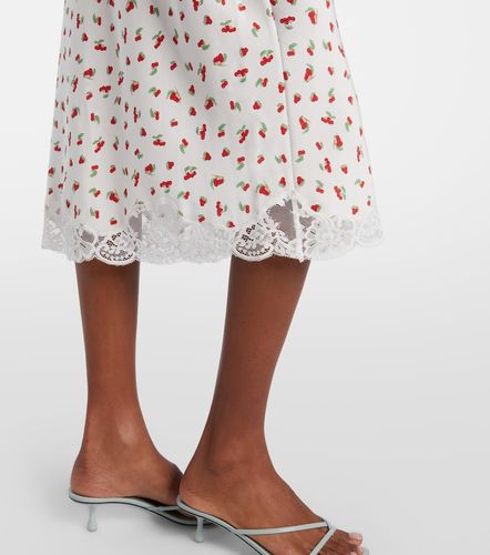 Falda midi Fae estampada con encaje - Posse - Modalova