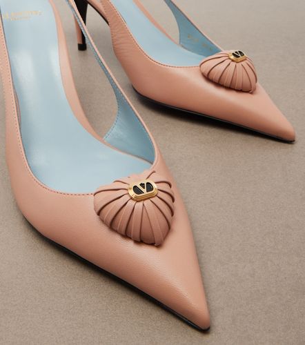 Slingback-Pumps Cœur Royal aus Leder - Valentino Garavani - Modalova