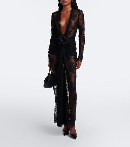 Maxikleid aus einem Baumwollgemisch mit Spitze - Dolce&Gabbana - Modalova