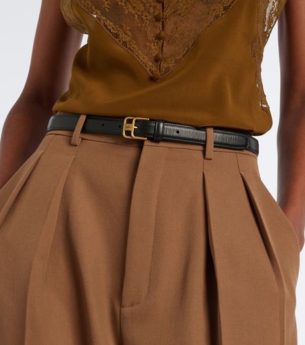 Cassandre leather belt - Saint Laurent - Modalova