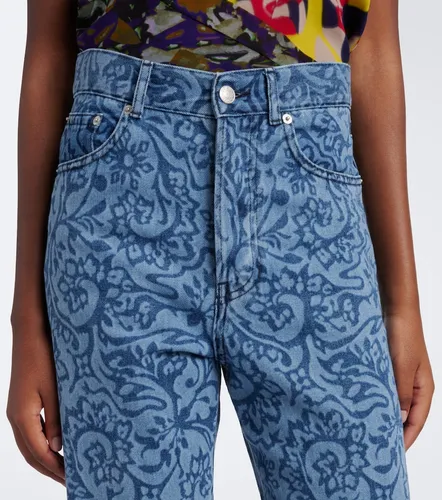 Floral wide-leg jeans - Dries Van Noten - Modalova
