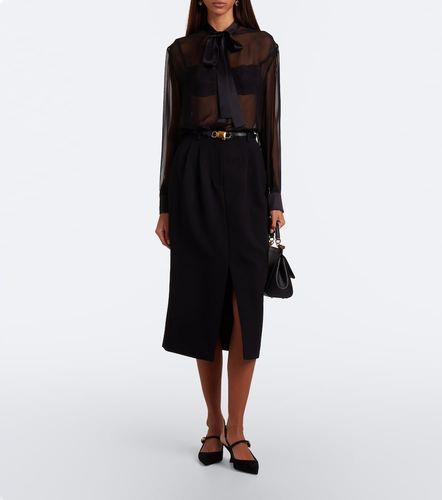 Virgin wool crepe pencil skirt - Dolce&Gabbana - Modalova