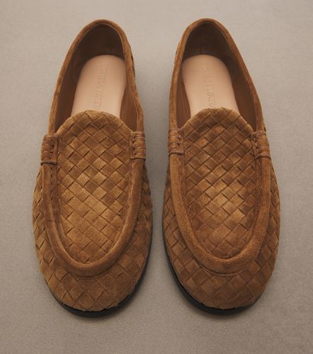 Mocassini Silenzio in suede Intrecciato - Bottega Veneta - Modalova