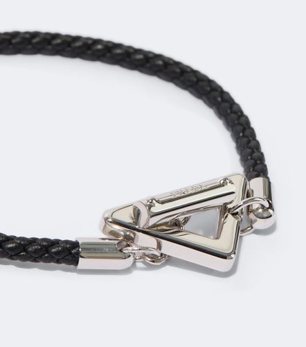 Bracciale in pelle intrecciato - Prada - Modalova