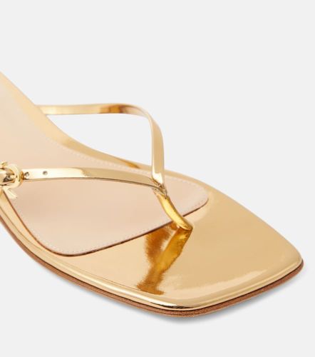 Mirrored leather thong sandals - Gianvito Rossi - Modalova