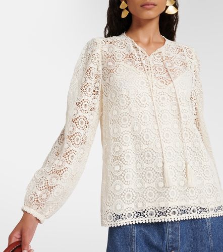 Bluse aus Baumwolle mit Spitze - Frame - Modalova
