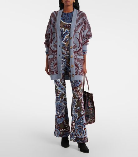 Pantaloni flared in velluto jacquard - Etro - Modalova