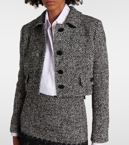 Cropped wool-blend tweed jacket - Dolce&Gabbana - Modalova